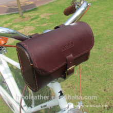 Premium Quality Vintage Real Leather Bicycle Cycling Saddle Bag handle bar Pouch leather bag